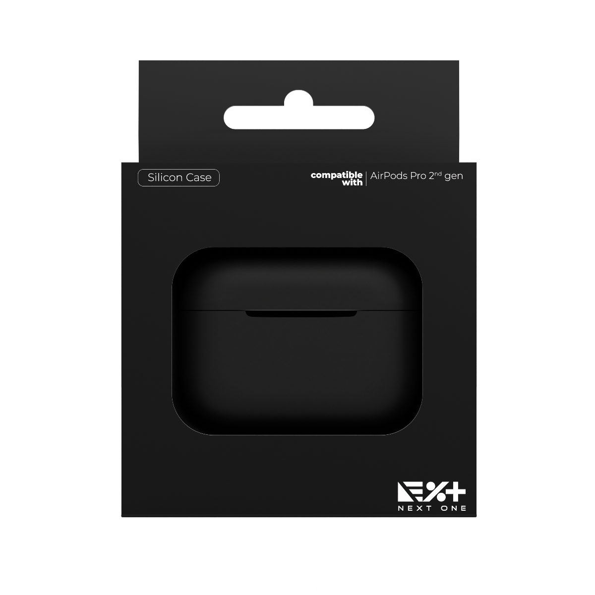 Силиконов кейс от NEXT за AirPods Pro 2 - черен - iSTYLE BG