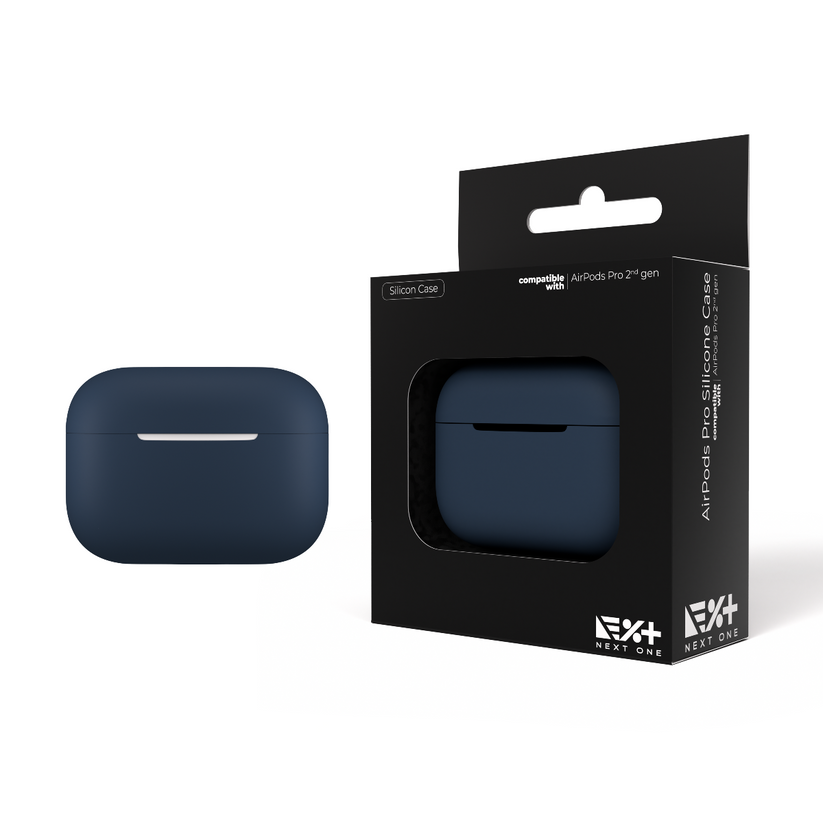 Силиконов кейс от NEXT за AirPods Pro 2 - син - iSTYLE BG