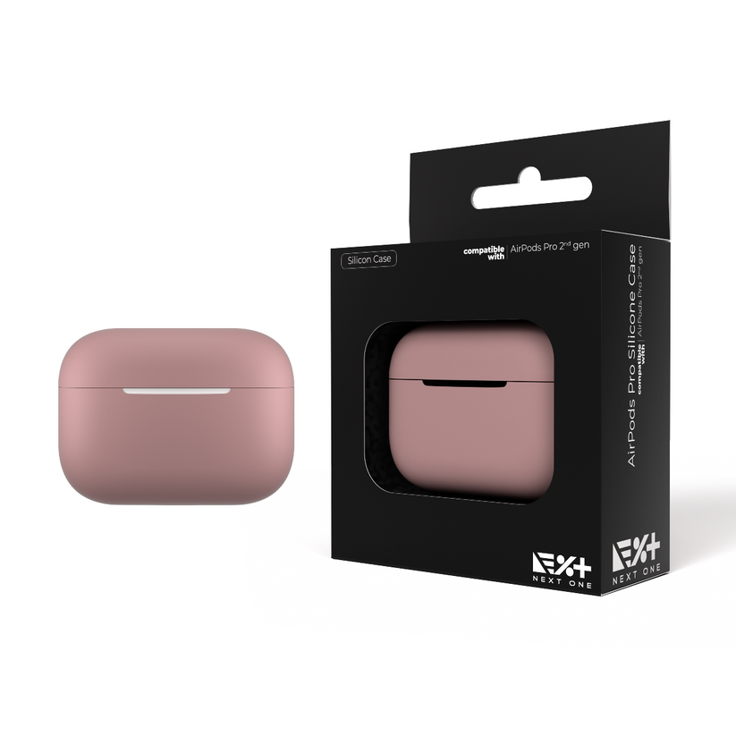 Силиконов кейс от NEXT за AirPods Pro 2 - розов - iSTYLE BG