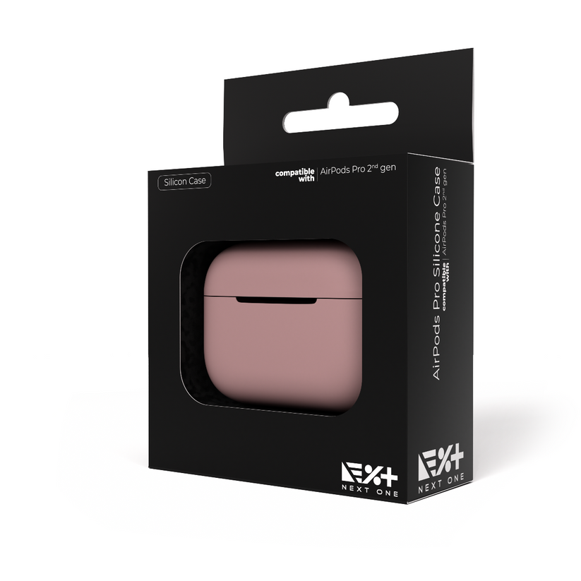 Силиконов кейс от NEXT за AirPods Pro 2 - розов - iSTYLE BG