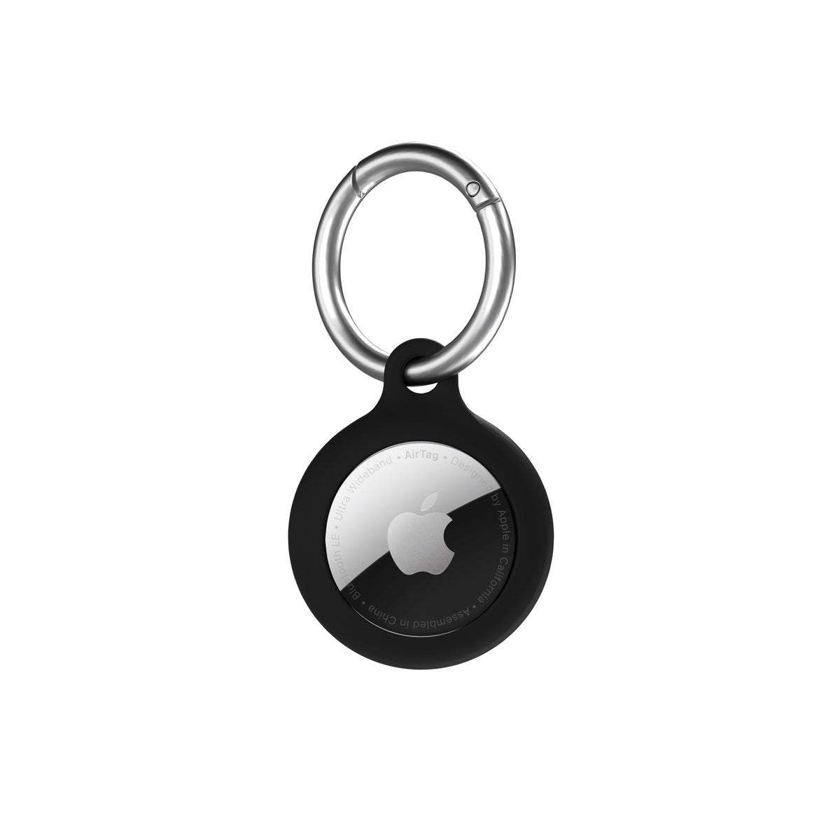 NEXT ONE AirTag Secure Silicone Key Clip Black - iSTYLE BG
