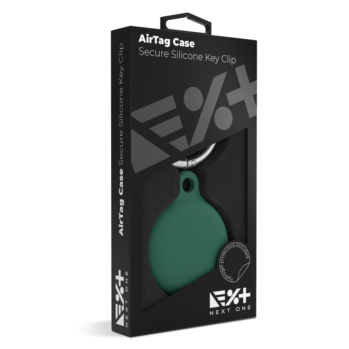 NEXT ONE AirTag Secure Silicone Key Clip Leaf Green - iSTYLE BG