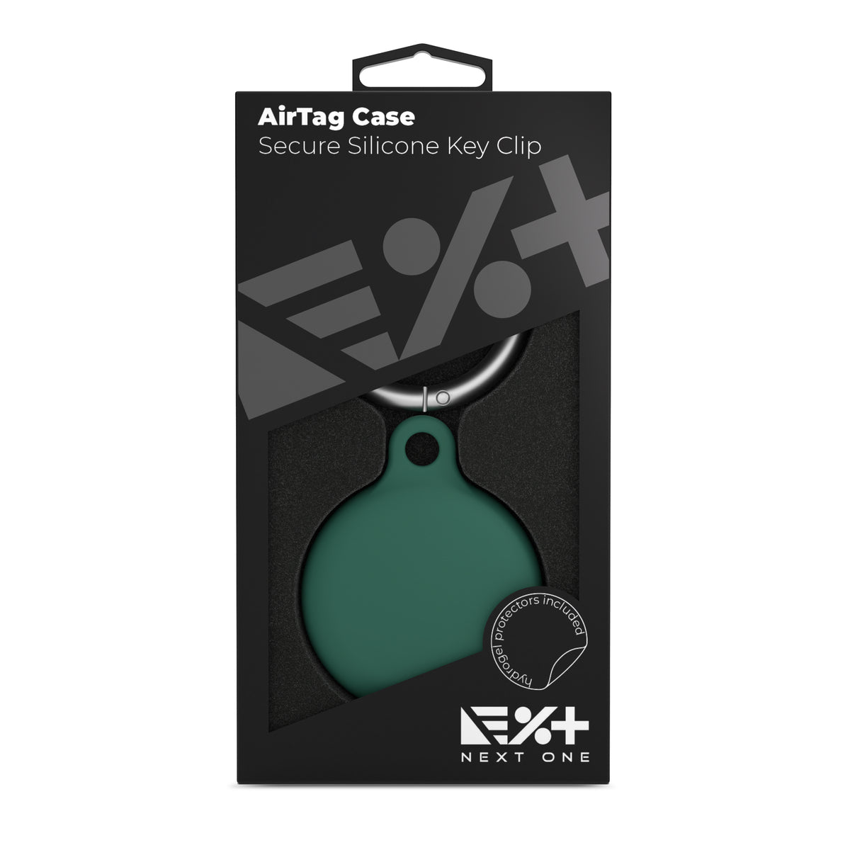 NEXT ONE AirTag Secure Silicone Key Clip Leaf Green - iSTYLE BG
