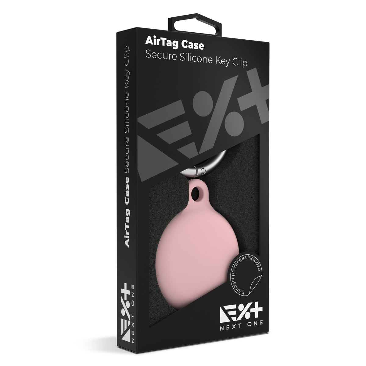 NEXT ONE AirTag Secure Silicone Key Clip Ballet Pink - iSTYLE BG