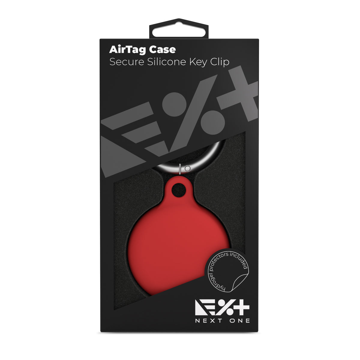 NEXT ONE AirTag Secure Silicone Key Clip RED - iSTYLE BG