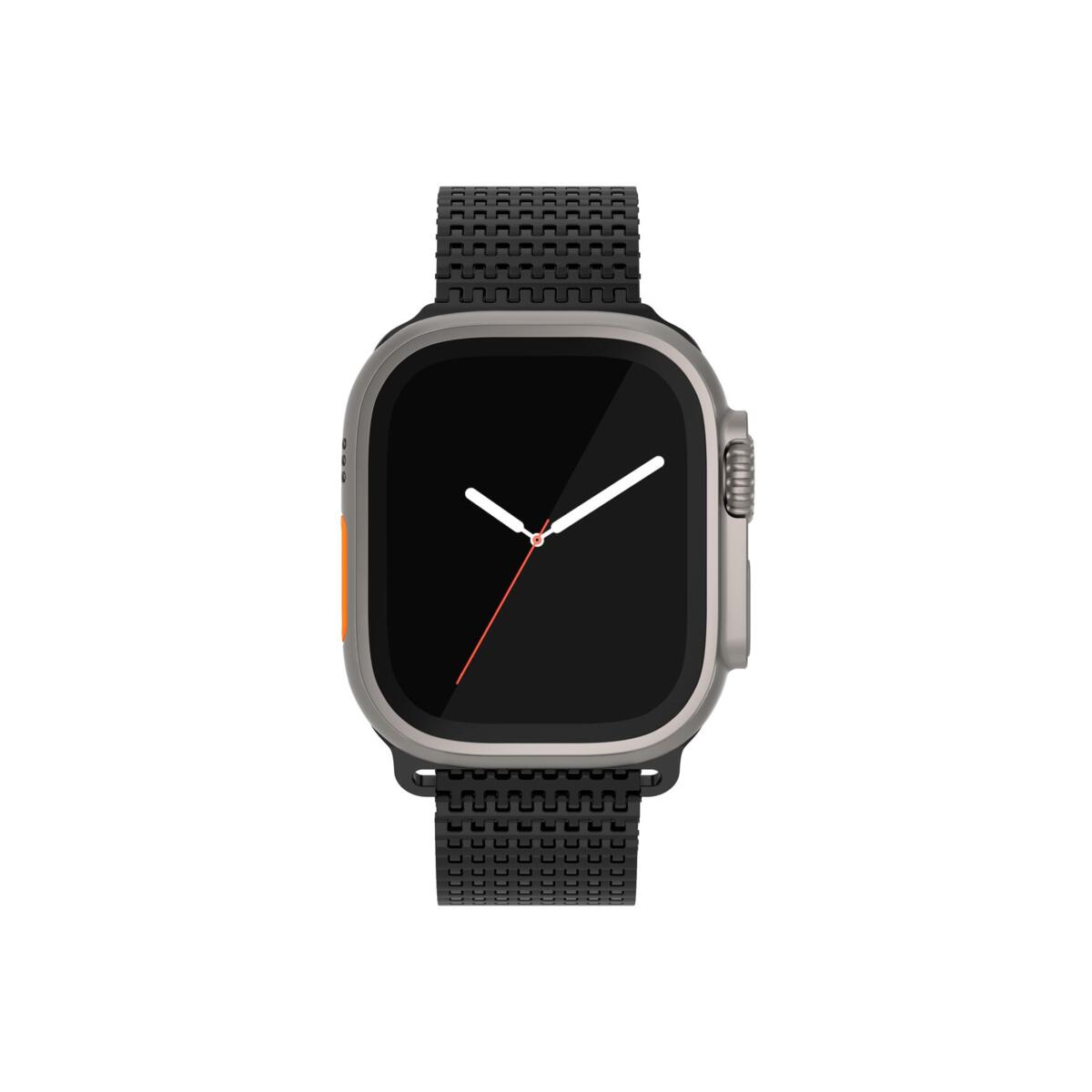 Метална каишка за Apple Watch 45/49MM от NEXT ONE - черна - iSTYLE BG