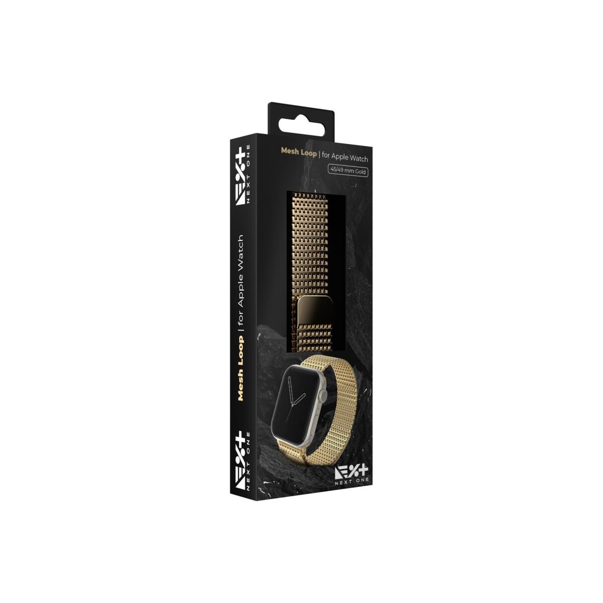 Метална каишка за Apple Watch 45/49MM от NEXT ONE - златиста - iSTYLE BG