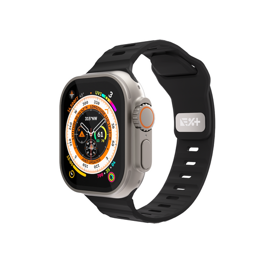 NEXT ONE SILICONE ACTIVE BAND FOR APPLE WATCH 44/46/49MM | BLACK - iSTYLE BG