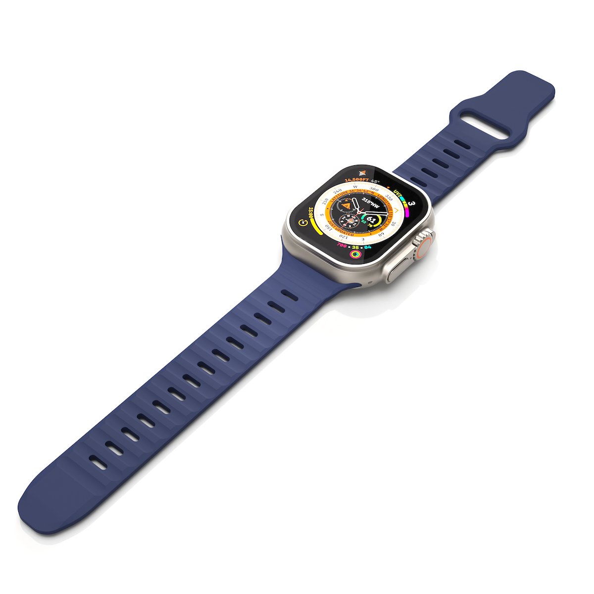 NEXT ONE SILICONE ACTIVE BAND FOR APPLE WATCH 44/46/49MM | BLUE - iSTYLE BG