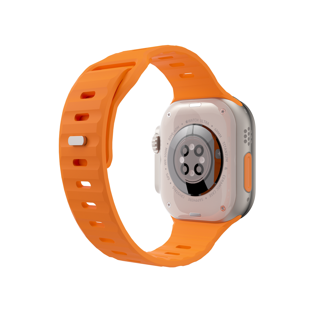 NEXT ONE SILICONE ACTIVE BAND FOR APPLE WATCH 44/46/49MM | ORANGE - iSTYLE BG