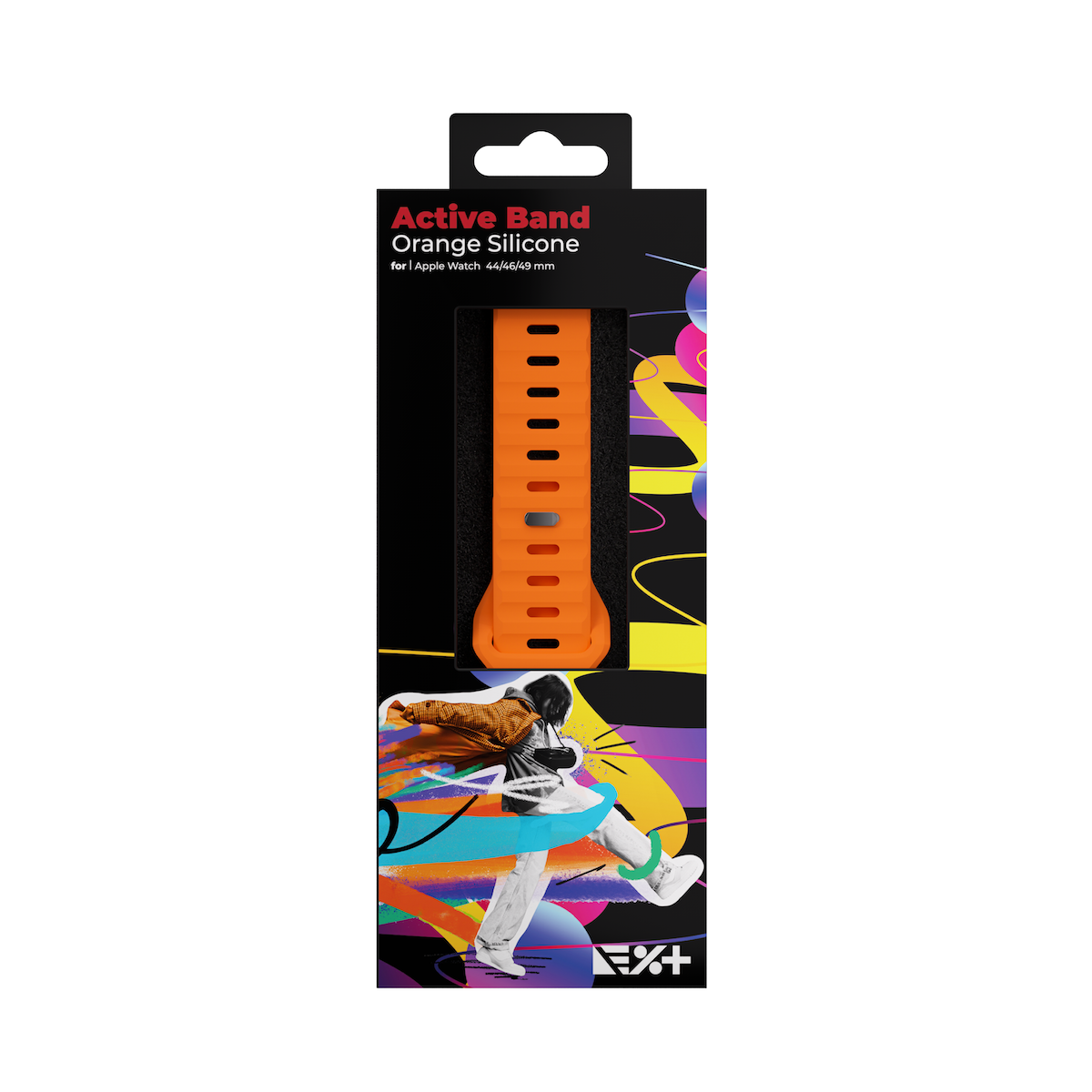 NEXT ONE SILICONE ACTIVE BAND FOR APPLE WATCH 44/46/49MM | ORANGE - iSTYLE BG