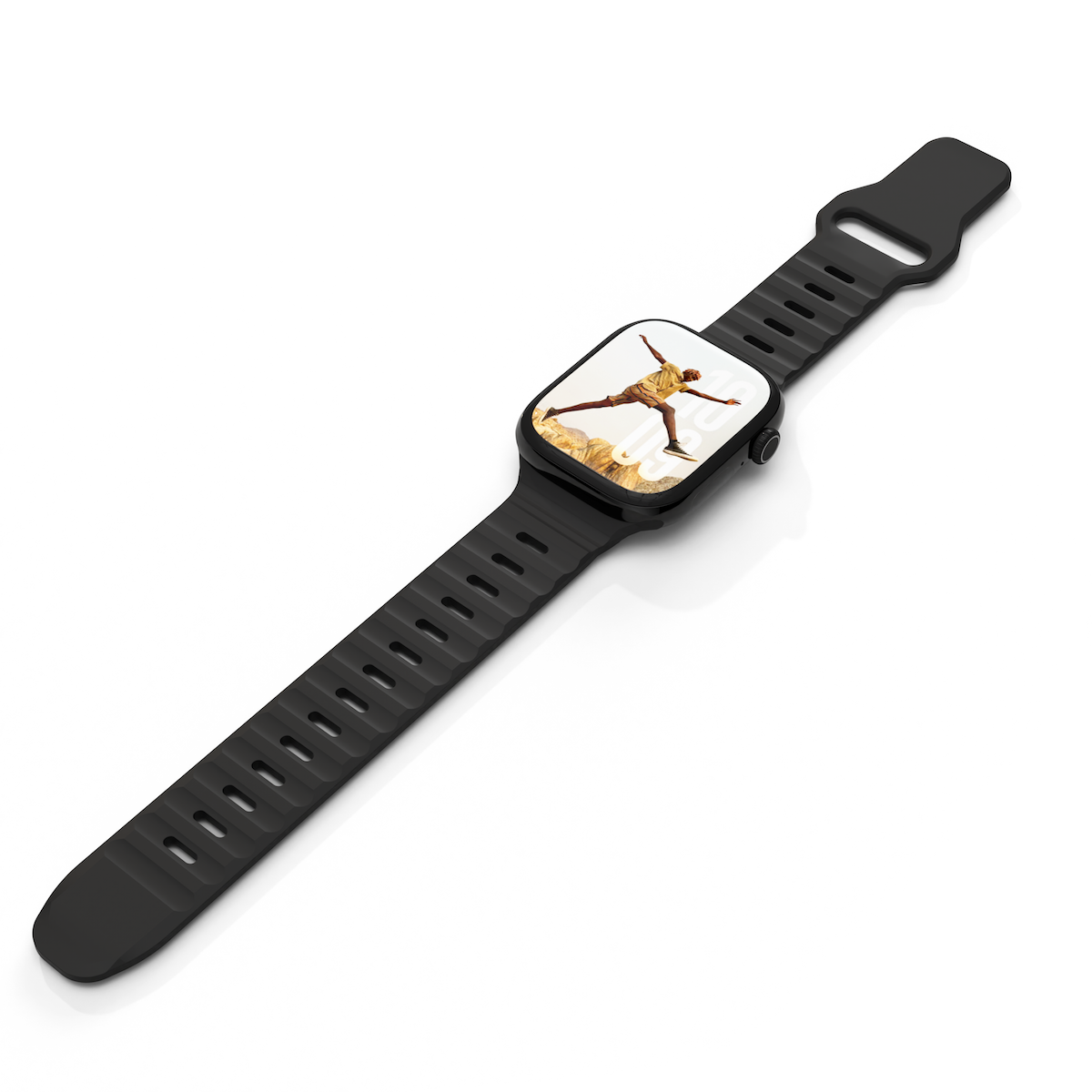 NEXT ONE SILICONE ACTIVE BAND FOR APPLE WATCH 40/42MM | BLACK - iSTYLE BG