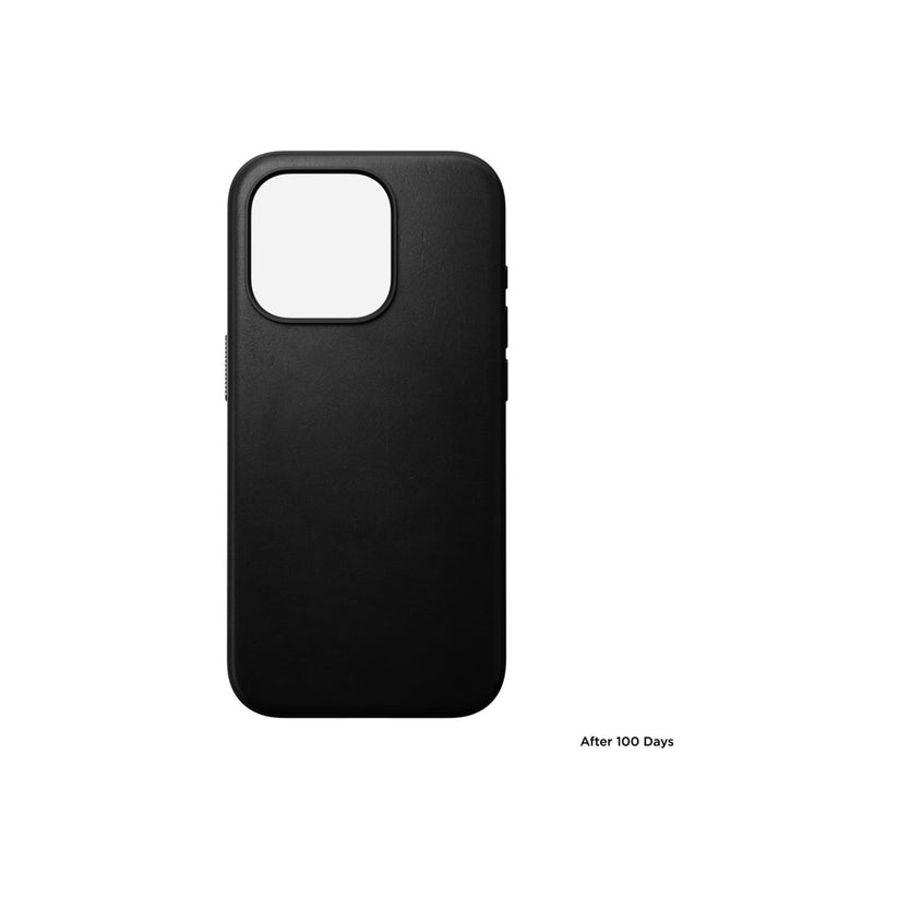 Nomad Modern Leather Case, black - iPhone 15 Pro - iSTYLE BG