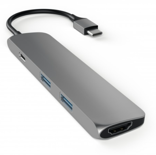 Мултипортов USB-C хъб от Satechi - черен - iSTYLE BG
