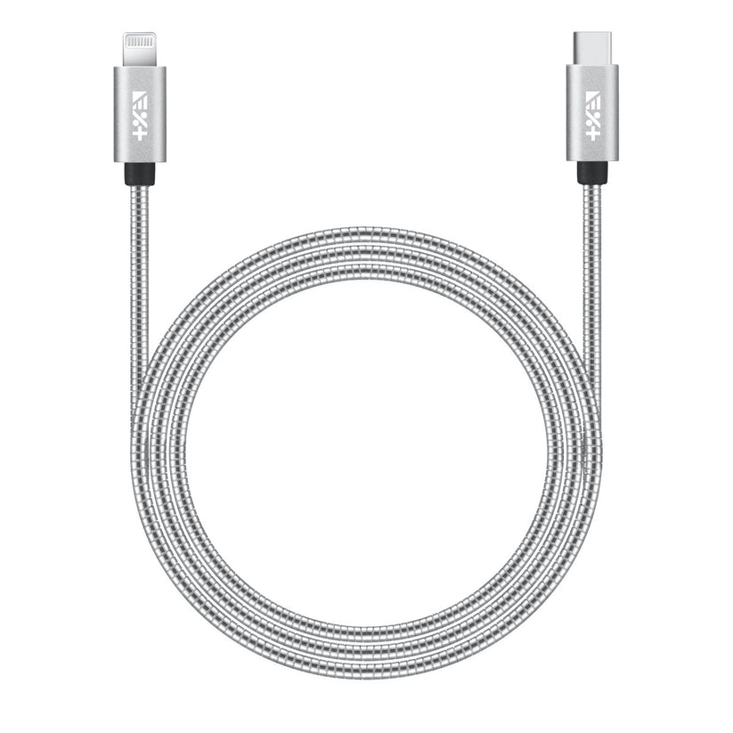 Метален кабел USB-C към LIGHTNING 1.2 M от NEXT ONE - сребрист - iSTYLE BG