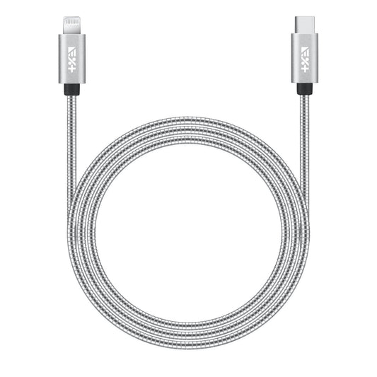Метален кабел USB-C към LIGHTNING 1.2 M от NEXT ONE - сребрист - iSTYLE BG