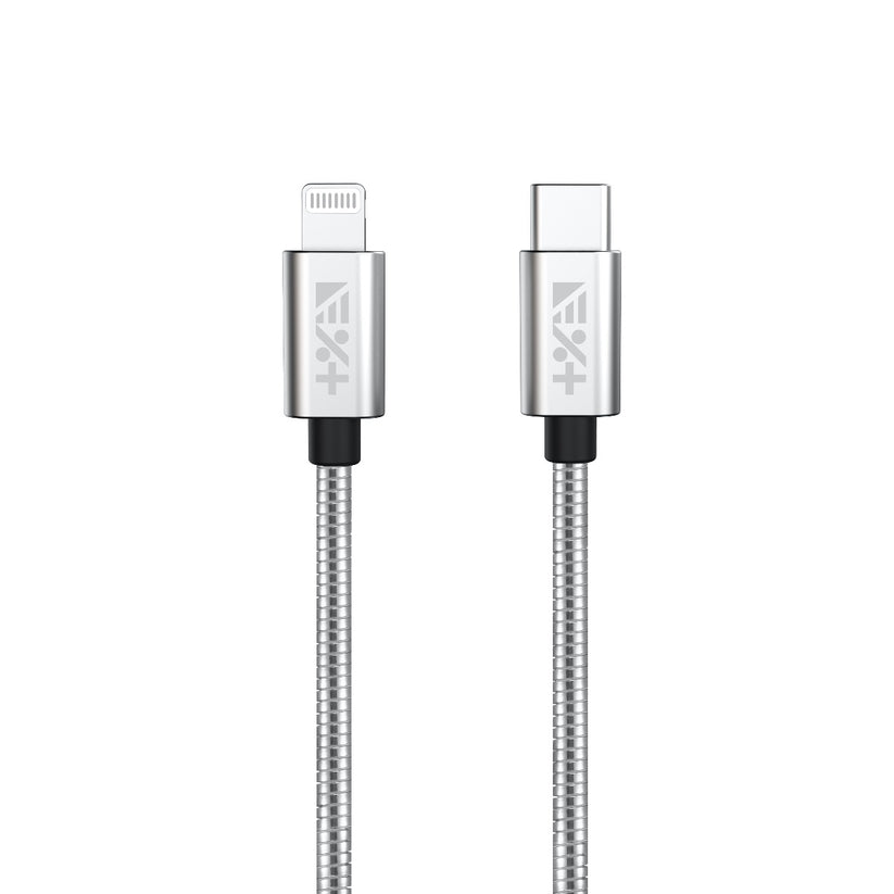 Метален кабел USB-C към LIGHTNING 1.2 M от NEXT ONE - сребрист - iSTYLE BG