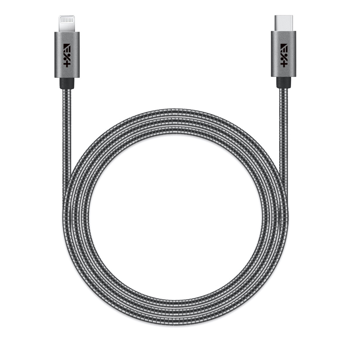Метален кабел USB-C към LIGHTNING 1.2 M от NEXT ONE - SPACE GRAY - iSTYLE BG