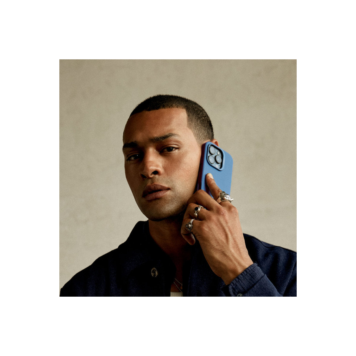 Кейс за iPhone 16 Pro от Decoded - AntiMicrobial - син - iSTYLE BG