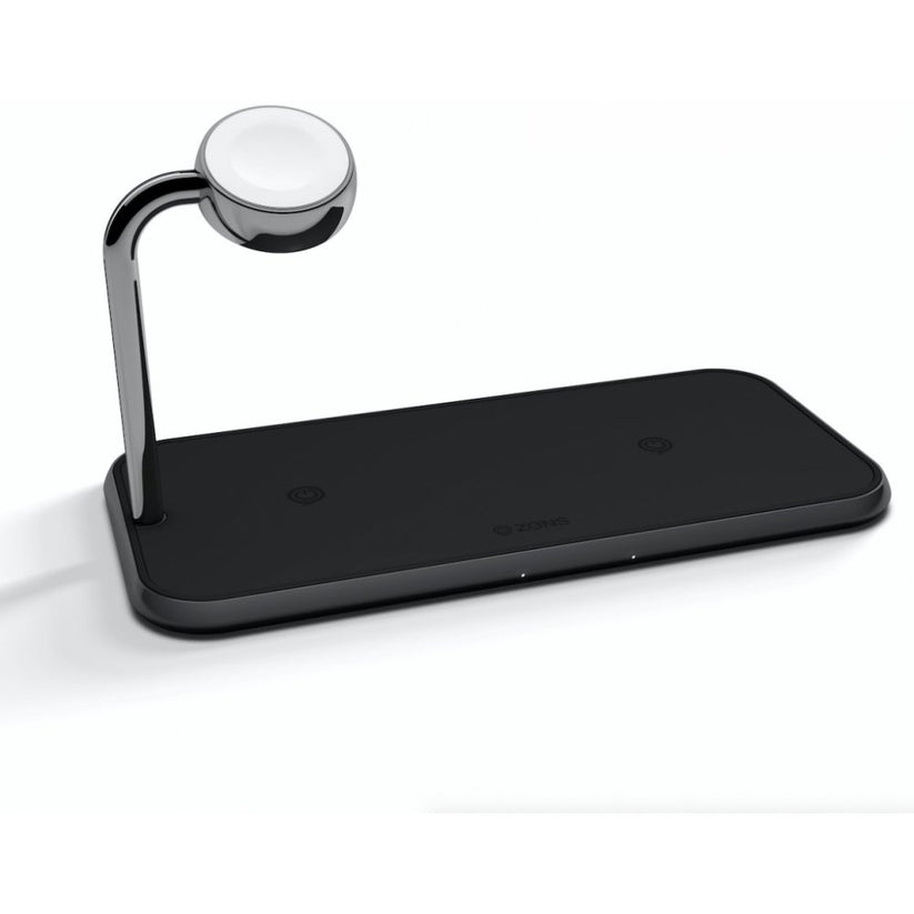 ZENS Aluminium Dual Wireless Charger + Watch 10W (3 in 1 Charger) - iSTYLE BG