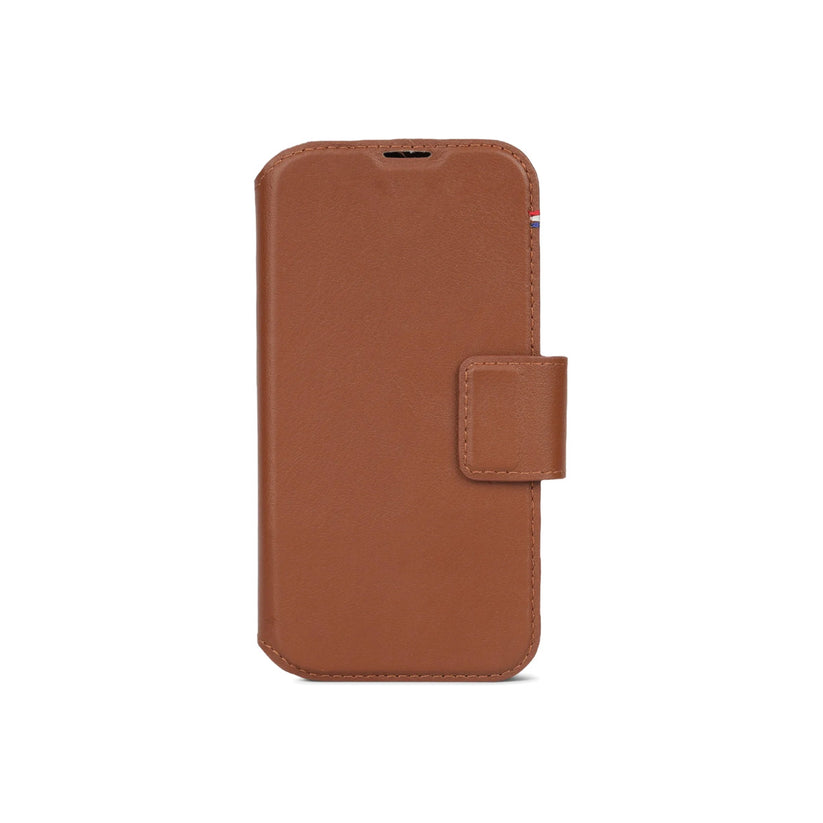 Decoded Leather Detachable Wallet, tan - iPhone 15 Pro - iSTYLE BG