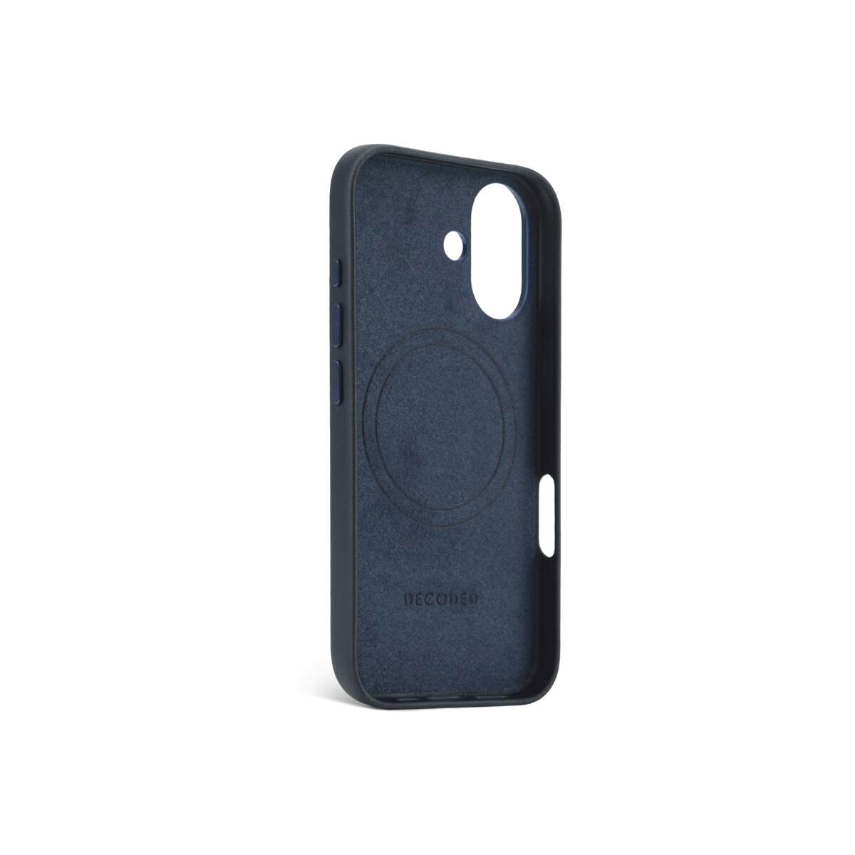 Кейс от Decoded - Backcover от еко кожа за iPhone 16 син - iSTYLE BG