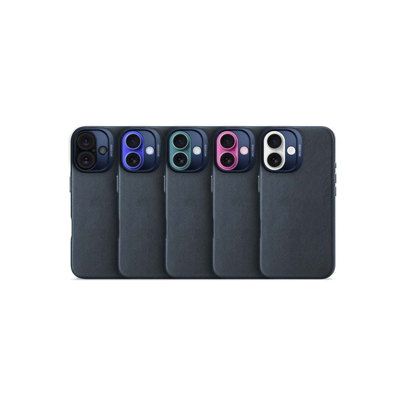 Кейс от Decoded - Backcover от еко кожа за iPhone 16 син - iSTYLE BG