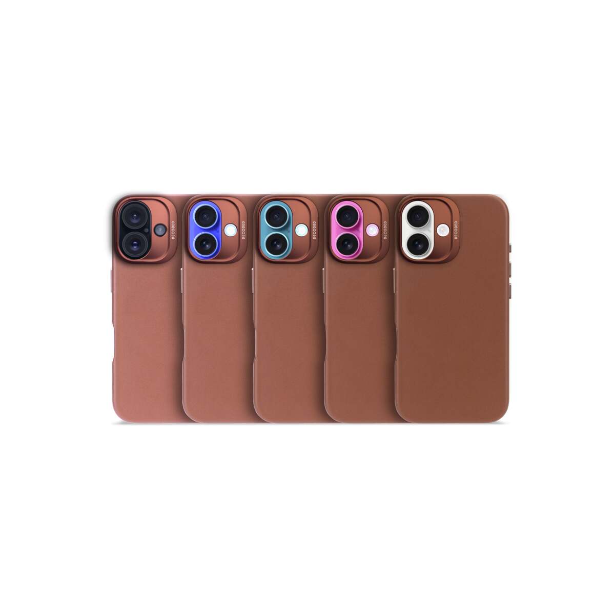 Кейс от Decoded - Backcover от еко кожа за iPhone 16 кафяв - iSTYLE BG