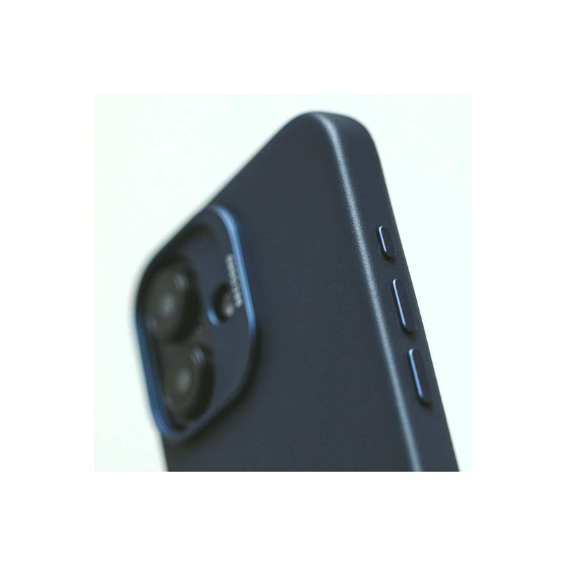 Кейс от Decoded - Backcover от еко кожа за iPhone 16 Plus син - iSTYLE BG