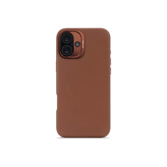 Кейс от Decoded - Backcover от еко кожа за iPhone 16 Plus кафяв - iSTYLE BG