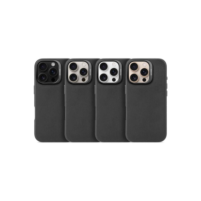 Кейс от Decoded - Backcover от еко кожа за iPhone 16 Pro черен - iSTYLE BG