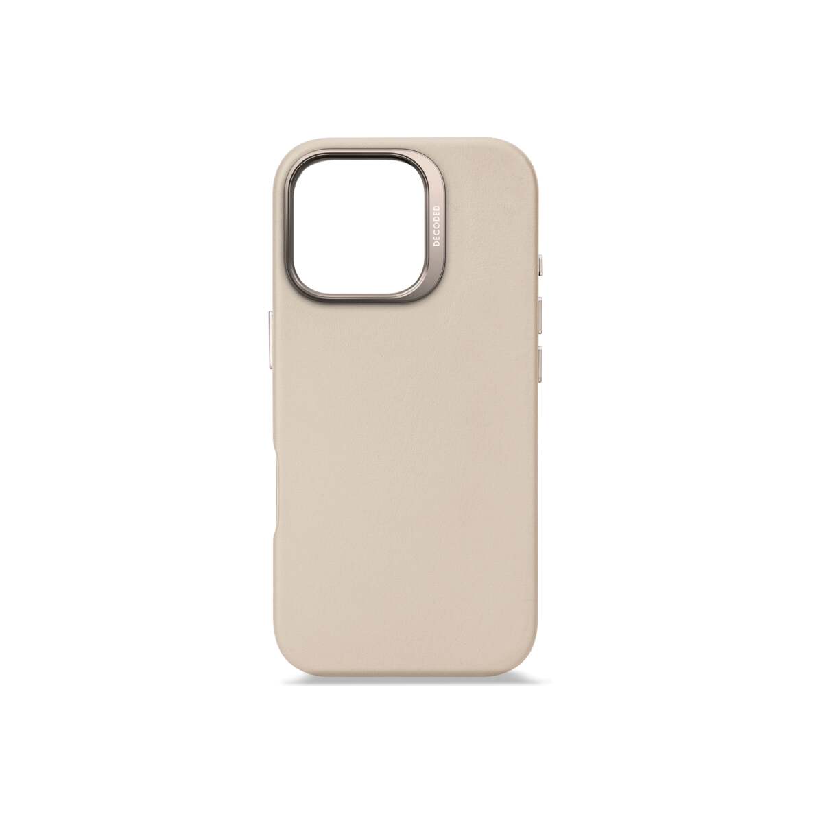 Кейс от Decoded - Backcover от еко кожа за iPhone 16 Pro бежов - iSTYLE BG
