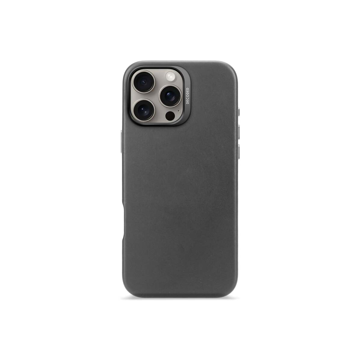 Кейс от Decoded - Backcover от еко кожа за iPhone 16 Pro Max черен - iSTYLE BG