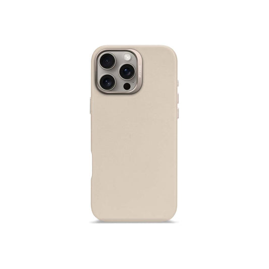 Кейс от Decoded - Backcover от еко кожа за iPhone 16 Pro Max бежов - iSTYLE BG