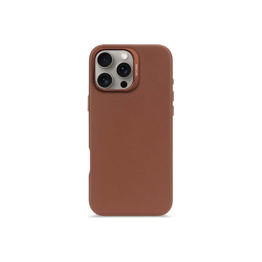 Кейс от Decoded - Backcover от еко кожа за iPhone 16 Pro Max кафяв - iSTYLE BG