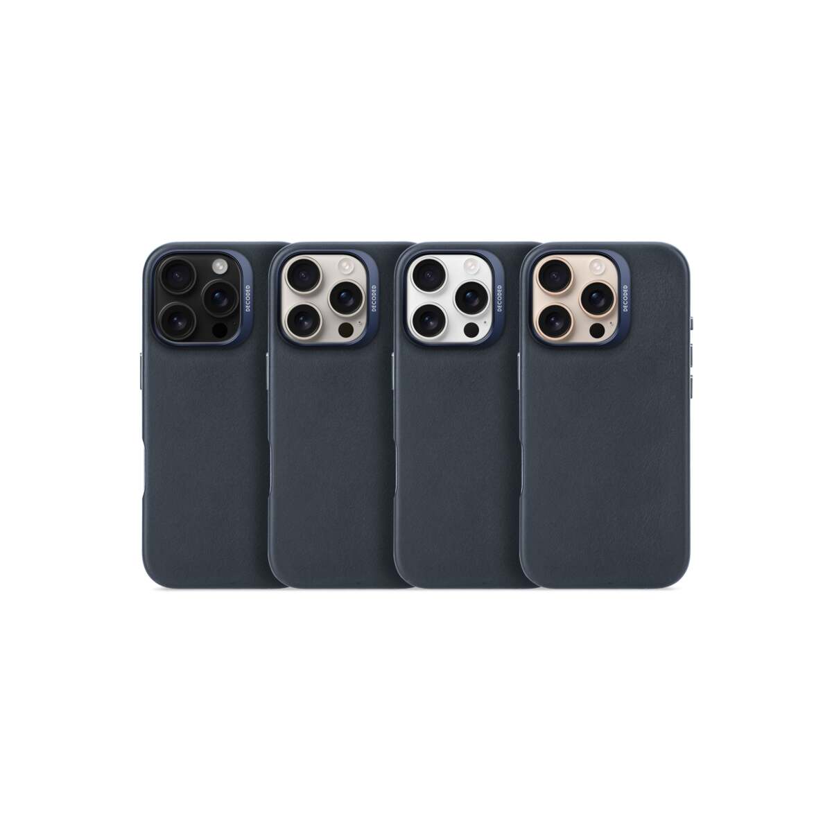 Кейс от Decoded - Backcover от еко кожа за iPhone 16 Pro син - iSTYLE BG