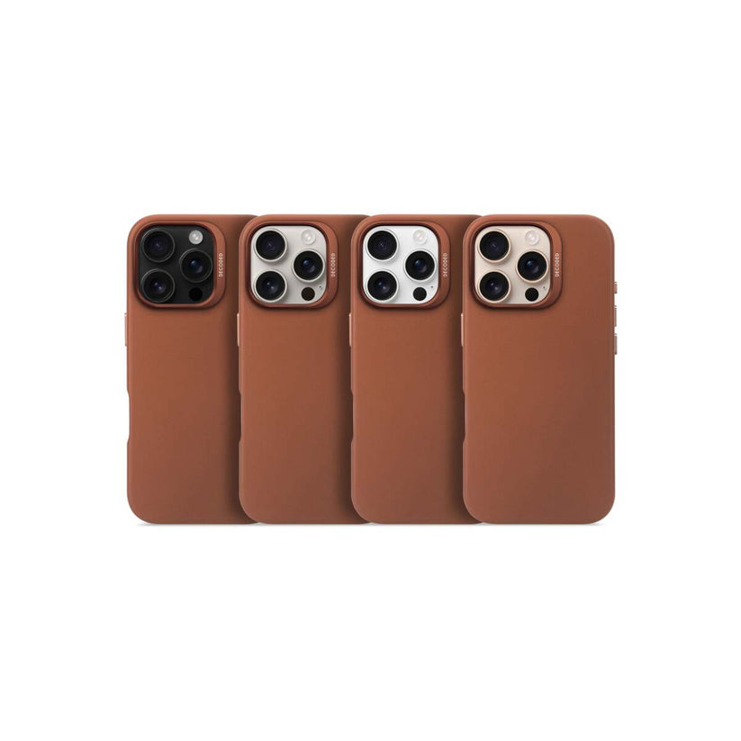 Кейс от Decoded - Backcover от еко кожа за iPhone 16 Pro кафяв - iSTYLE BG