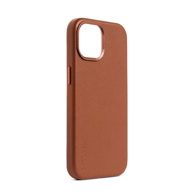 Decoded Leather Backcover for iPhone 15 Tan - iSTYLE BG
