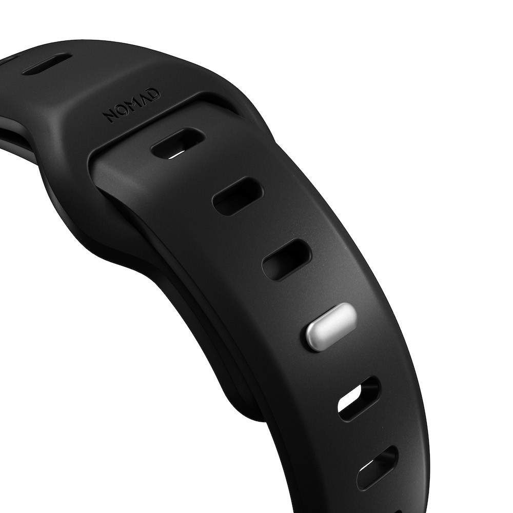 Черна силиконова каишка от Nomad - Sport Slim Strap (42,44,45мм) - iSTYLE BG