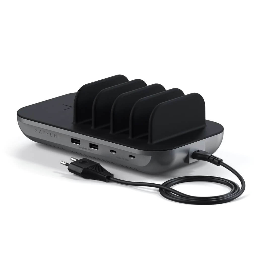 Зарядно за 5 устройства от Satechi Dock 5 - Space Grey - iSTYLE BG