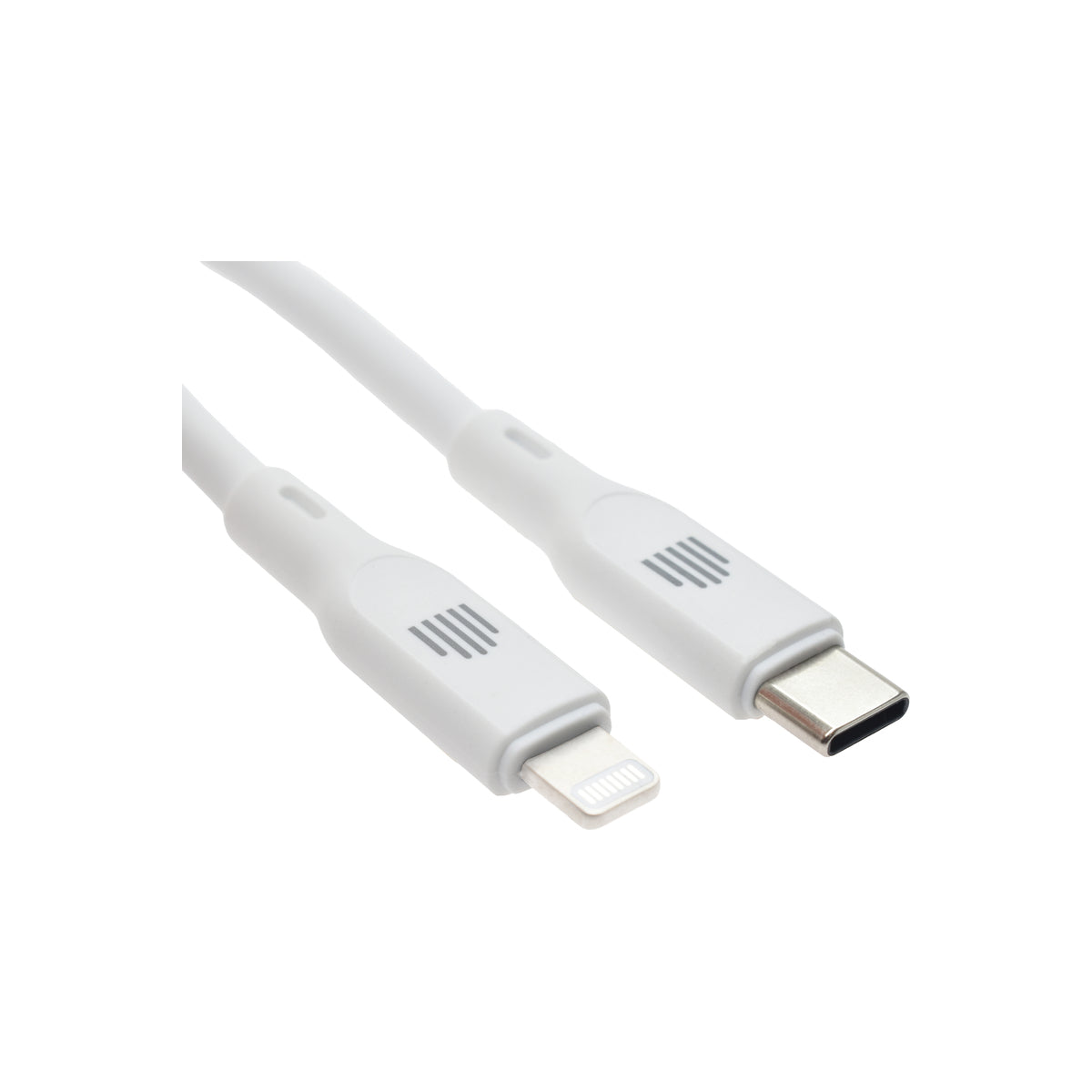 Dviced Cable USB-C to Lightning silicone 1,25m - White - iSTYLE BG