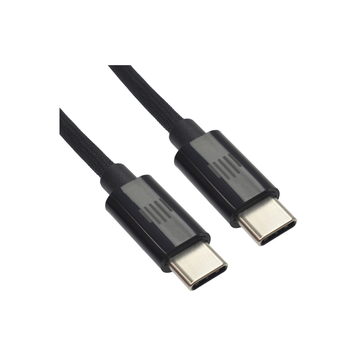 Dviced Cable USB-C to USB-C Nylon Textile 1,25m - Black - iSTYLE BG