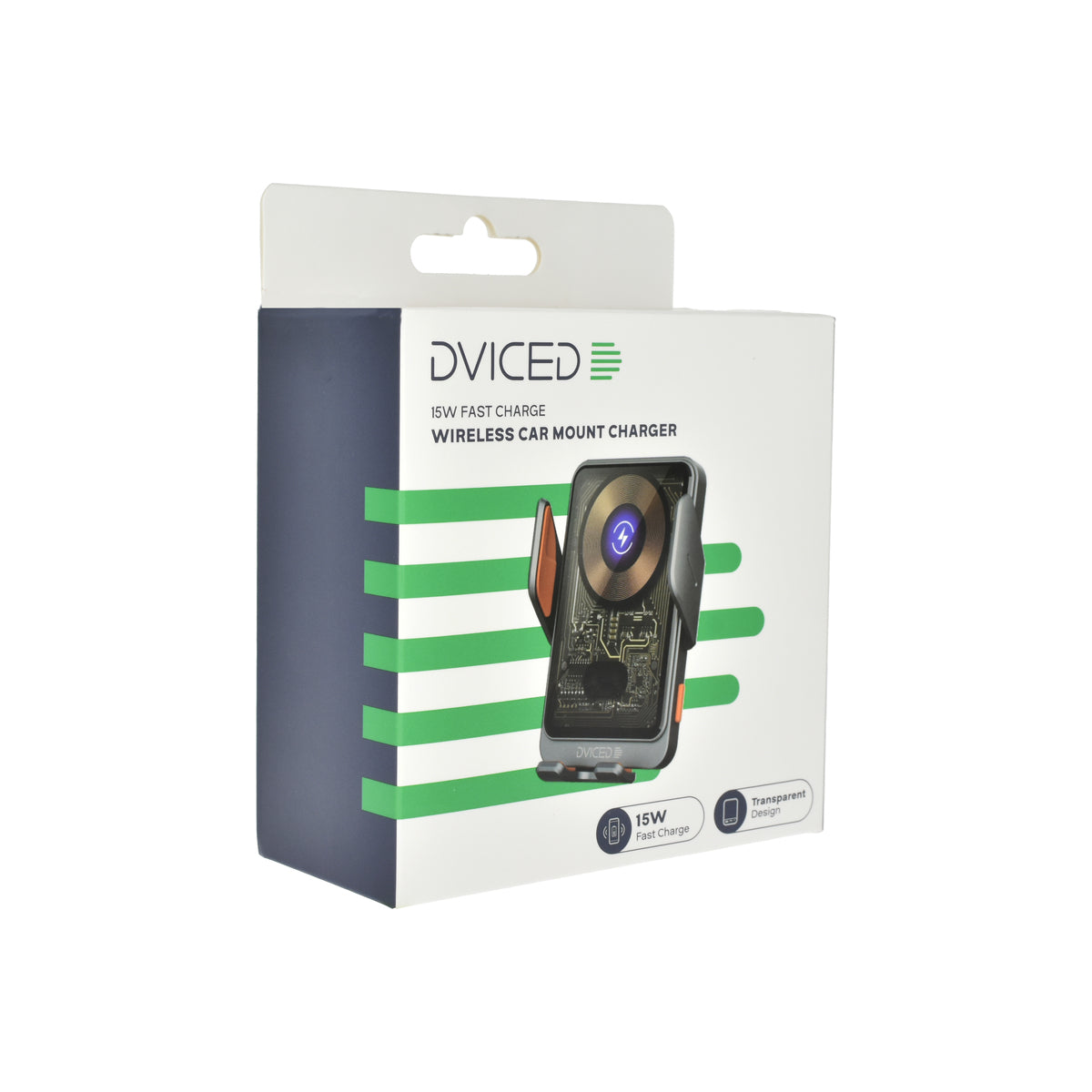 Безжично индукционно зарядно за кола сиво от Dviced - iSTYLE BG