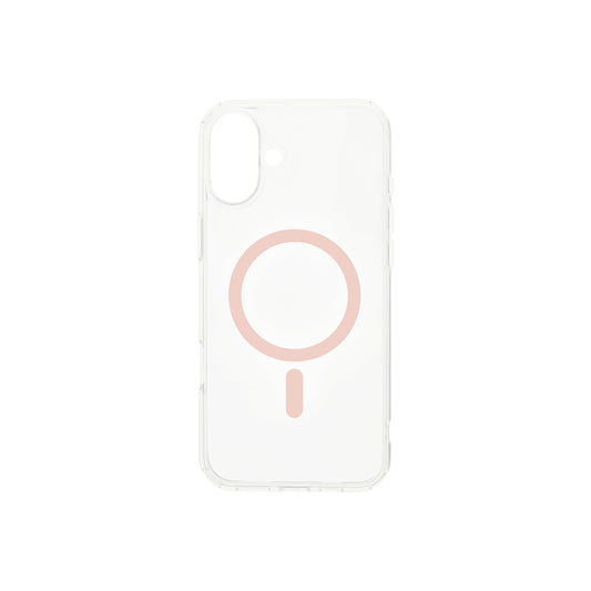 Magsafe калъф от Dviced за iPhone 16 прозрачен, розов - iSTYLE BG