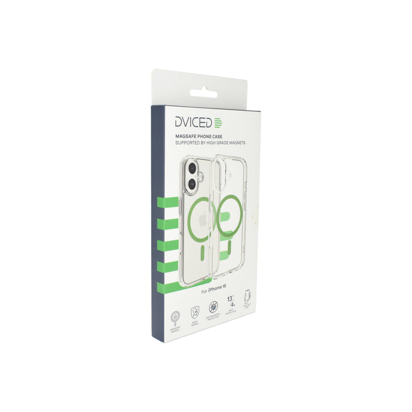 Magsafe калъф от Dviced за iPhone 16 прозрачен, зелен - iSTYLE BG