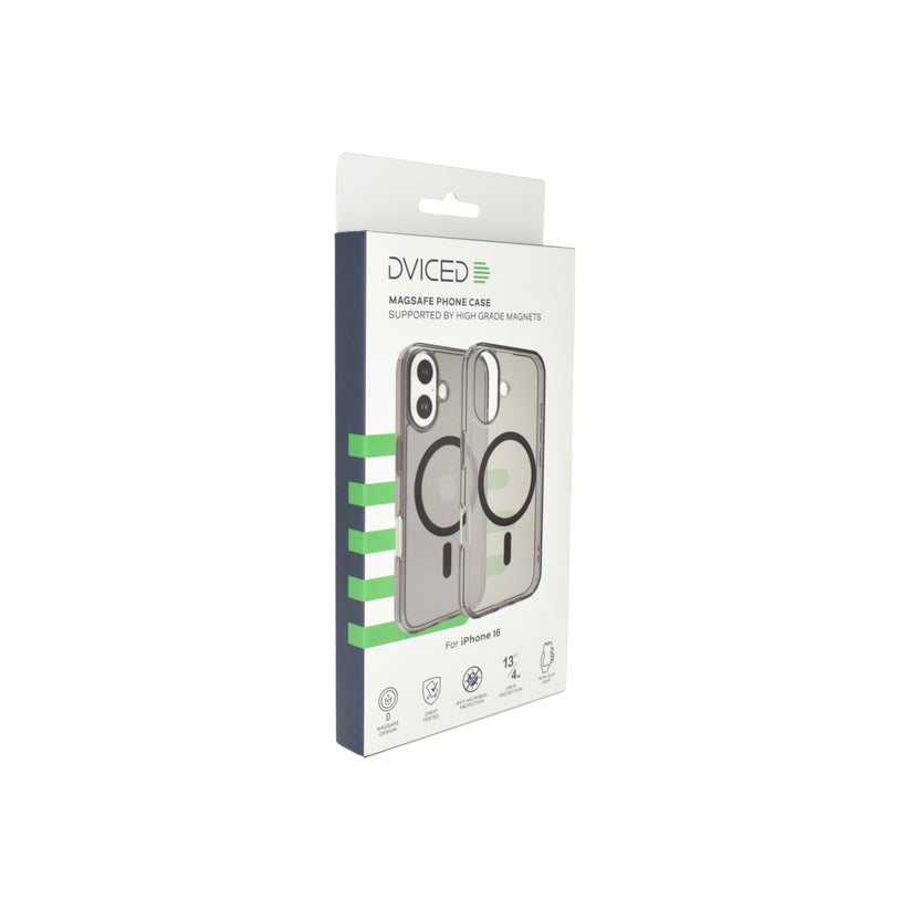 Magsafe калъф от Dviced за iPhone 16 опушен, черен - iSTYLE BG