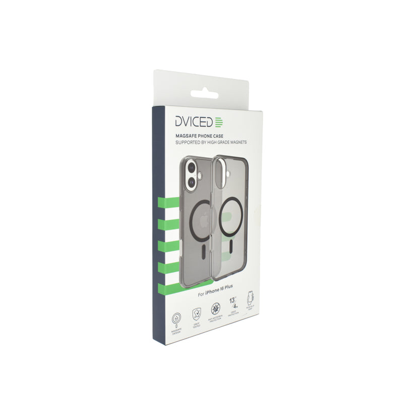 Magsafe калъф от Dviced за iPhone 16 Plus опушен, черен - iSTYLE BG