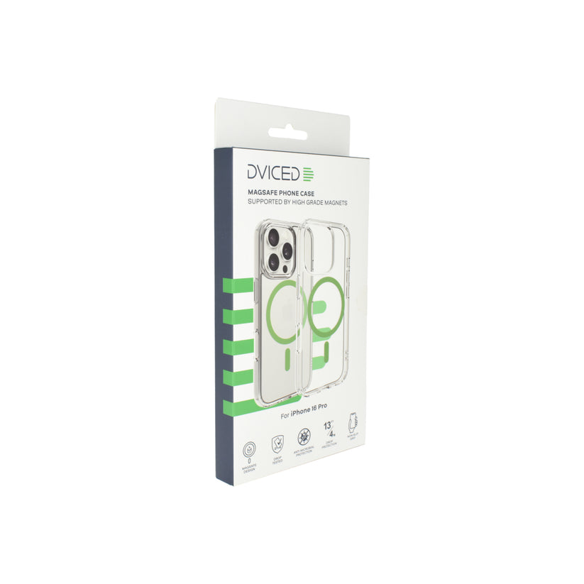 Magsafe калъф от Dviced за iPhone 16 Pro прозрачен, зелен - iSTYLE BG