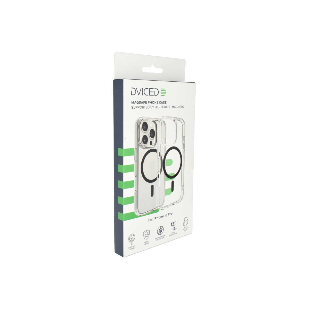 Magsafe калъф от Dviced за iPhone 16 Pro прозрачен, черен - iSTYLE BG