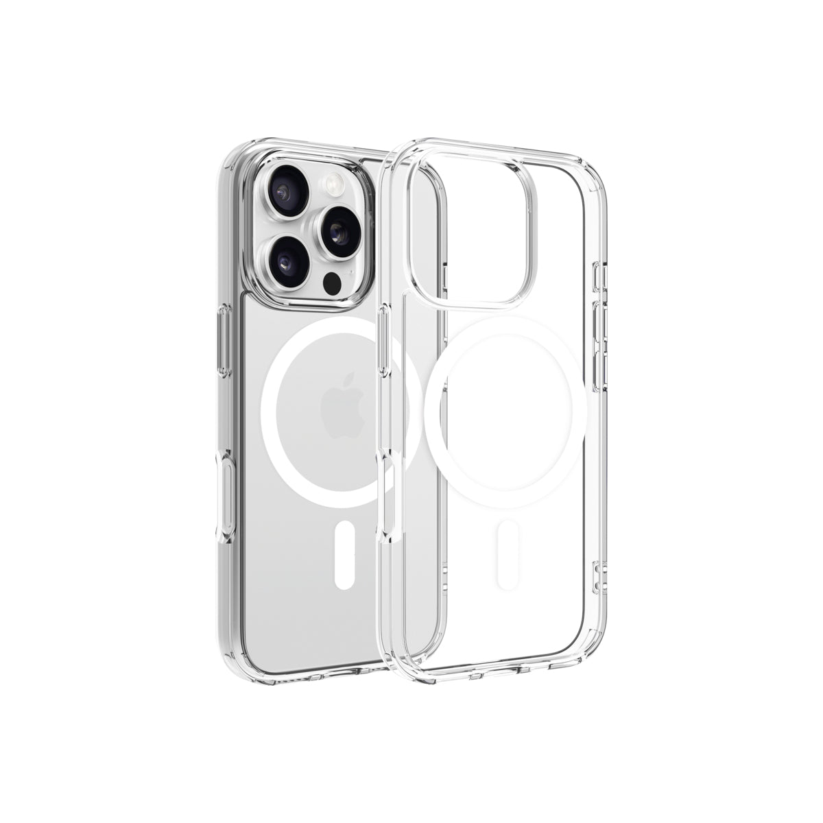 Magsafe калъф от Dviced за iPhone 16 Pro прозрачен, бял - iSTYLE BG